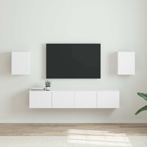 vidaXL TV zidni ormar 2 pcs Bijelo 30 x 31 x 40 cm Konstruirano drvo Cijene