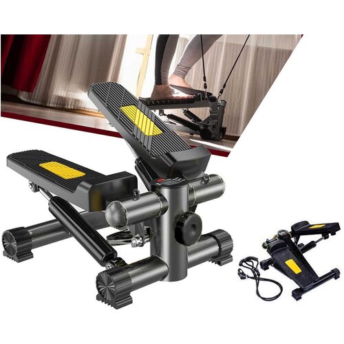  Nastavljiv LCD okretni steper z raztegljivimi vrvmi do 100kg Slike