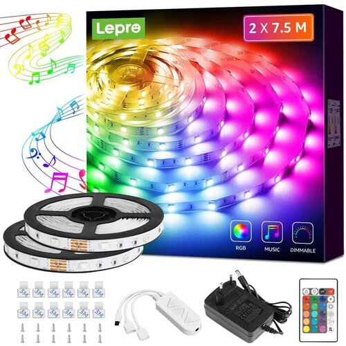  15m Set LED trak RGB IP20 -2x7,5m glasbeni Cene
