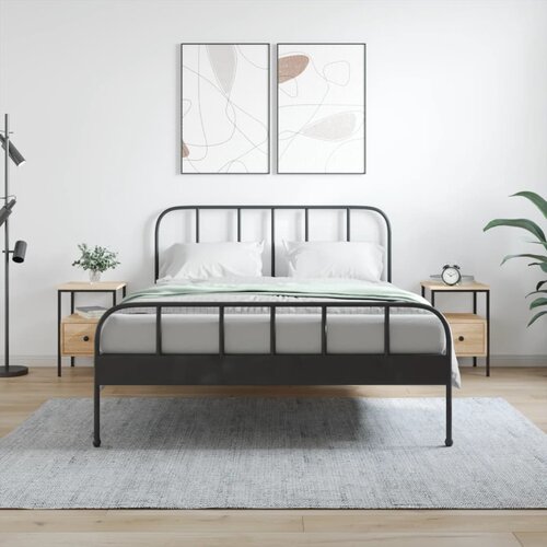 VidaXL Nočna omarica 2 kosa sonoma hrast 34x36x50 cm inženirski les Slike