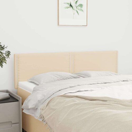  Uzglavlja 2 kom krem 72 x 5 x 78/88 cm od tkanine Cijene