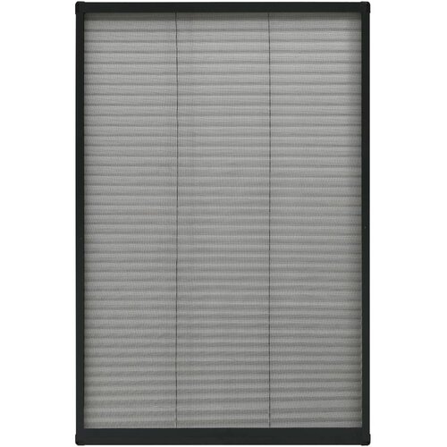  Zaslon protiv insekata za prozore antracit 80 x 160 cm aluminij Slike
