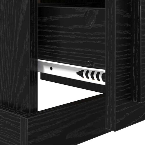  Noćni ormar s ladicama 2 pcs Crni hrast 39 x 39 x 47.5 cm Slike