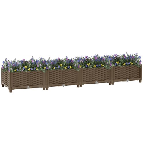 vidaXL povišena gredica 160 x 40 x 23 cm od polipropilena Cijene