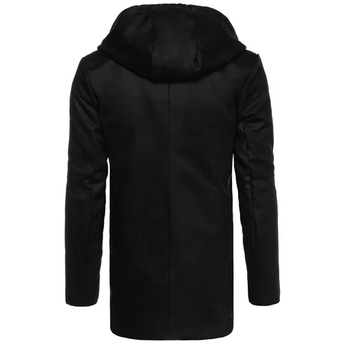 DStreet Men's Single Breasted Black Winter Coat