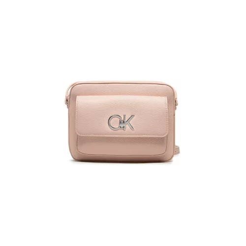 Calvin Klein Ročna torba Re-Lock Camera Bag With Flap Pbl K60K609397 Roza