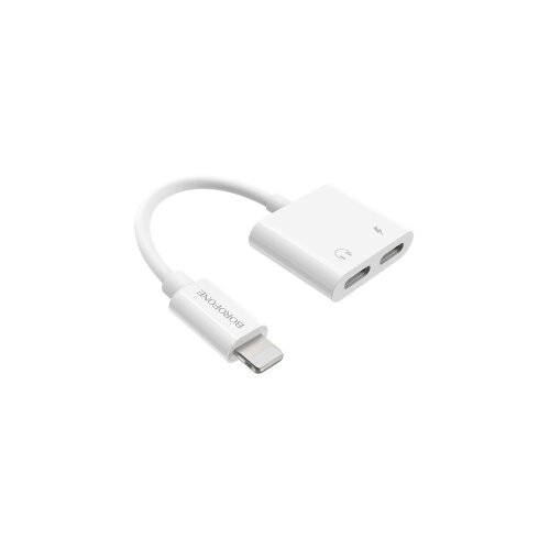  USB audio adapter Dual iPhone/lightning BOROFONE BV11 digital audio converter white Cijene