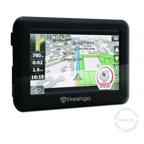 Prestigio GeoVision 4050 GPS, (4.3,480x272,4GB,128MB RAM,Mireo, Speaker) GPS navigacija Slike