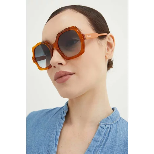 Chloe Sunčane naočale Chloé za žene, boja: narančasta, CH0226S