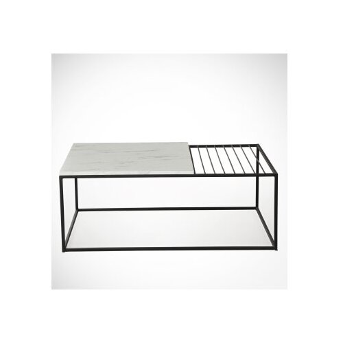 Woody Fashion Club sto Zinus, 95x43x55 cm, Bijelo-crni Cene