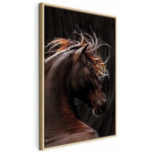  Slika - Fiery Wind (1 Part) Vertical 40x60 U prirodnom drvenom okviru Cene