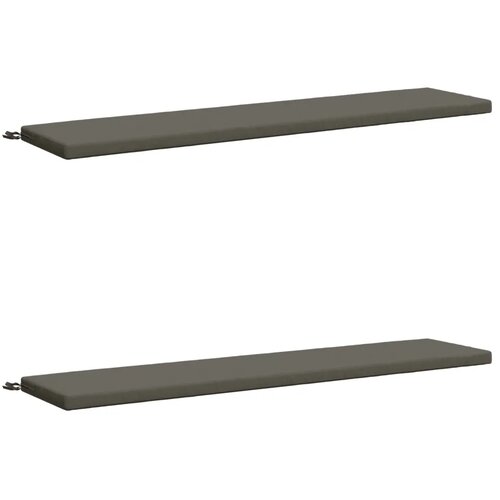  Jastučići za klupe - 2 dijela SOEST 2 kom. 100% poliester Siva - Siva 170 x 40 x 5 cm Melange Cijene