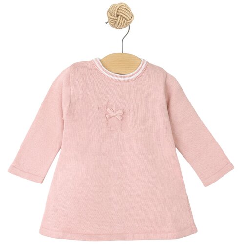 Just Kiddin Baby&amp;reg; dječja haljina s dugim rukavima bow pink Slike