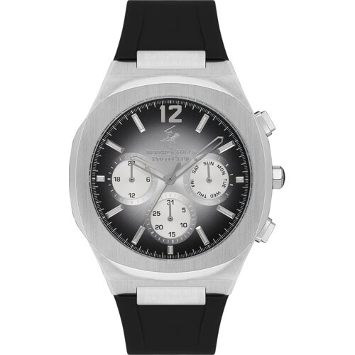 Beverly Hills Polo Club Muški ručni sat, Kvarcni mehanizam, 44mm, Crno kućište, Crni, BP3539X.351 Cene