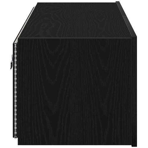  zidni ormar Zidne 2 pcs Crni hrast 100 x 35 x 31 cm Slike