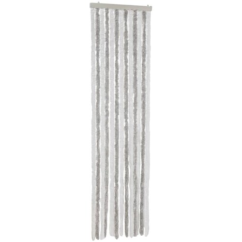  Zastor protiv muha svjetlosivi i bijeli 56x200 cm od &amp;scaron;enila Slike