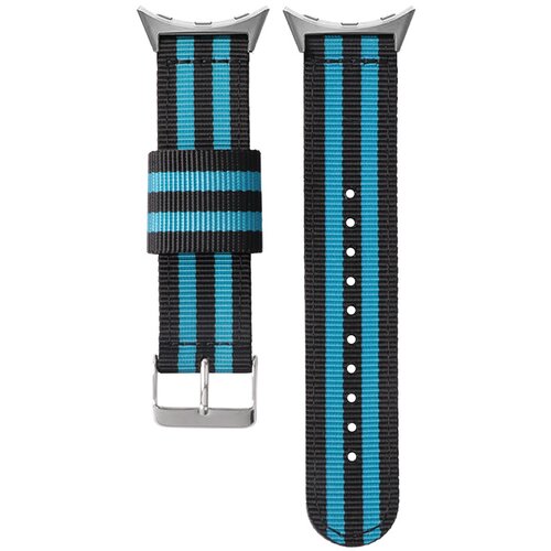 INF Najlonski pleteni pašček za uro Google Pixel Watch 1/2/3 Black+Blue, (22102801) Cene
