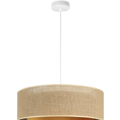  Visilica na sajli SARTA 1xE27/60W/230V prečnik 45 cm bakarna/juta Slike