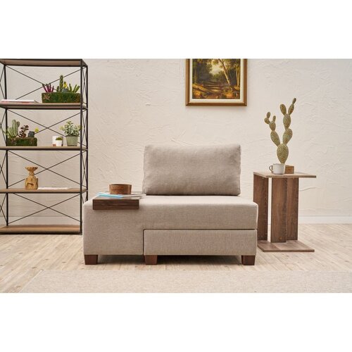 Atelier Del Sofa Perenna Linen Left fotelja na razvlačenje 116 × 83 × 93 cm, krem Cene