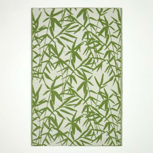 HOMESCAPES Zena Tropical Green Outdoor Rug, 120x180 cm, (20744775) Cene