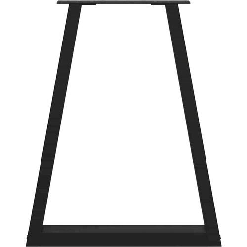 VidaXL Noge za stolić u obliku slova V 2 kom crne 50x(72-73) cm čelik Slike