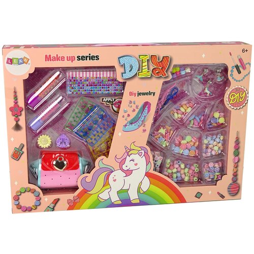 Colorful Makeup and Jewelry Set Slike