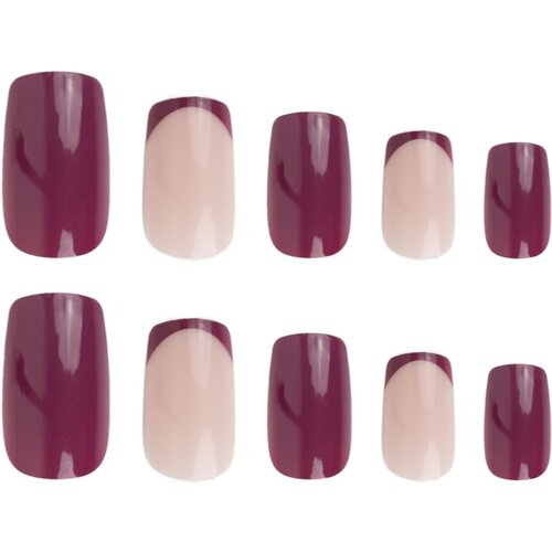 Nail HQ Square Umjetni nokti Pretty In Plum 24 kom Slike