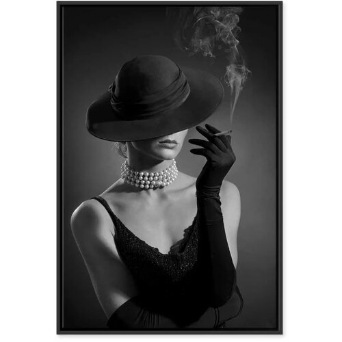  Slika - Black Elegance (1 Part) Vertical 60x90 U crnom drvenom okviru Slike