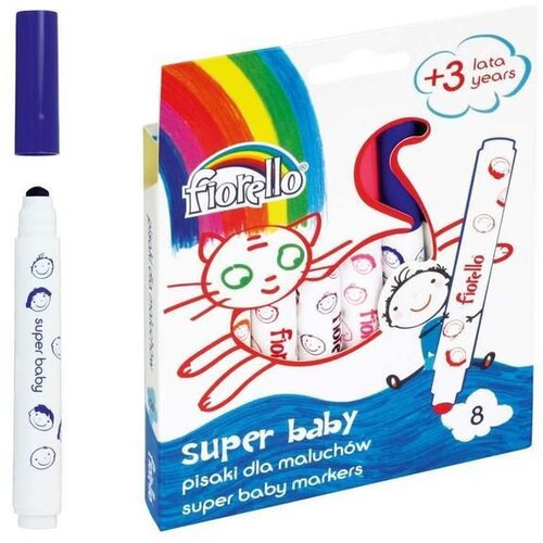 Fiorello Flomastri SUPER BABY, set 8, 2 - 2,5 mm, (22005645) Cene