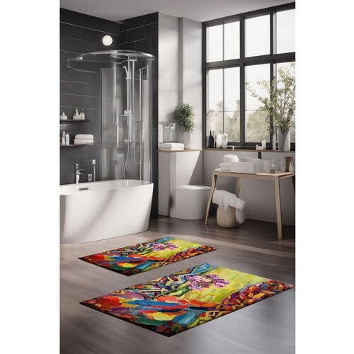  CT-5142 multicolor bathmat set (2 pieces) Cene