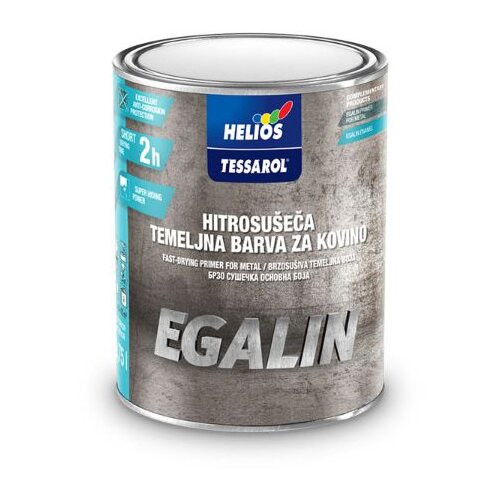Helios Tessarol Egalin temeljna barva za kovino (0.75 l, siva) Cene