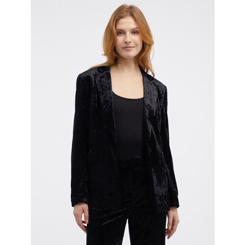 Orsay Black Women's Velvet Jacket - Women's Cene