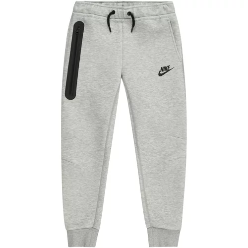 Nike Sportswear Hlače siva melange / crna