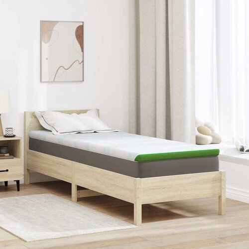  Nadmadrac Bijela i zelena 70 x 200 cm Jakard tkanina Cijene