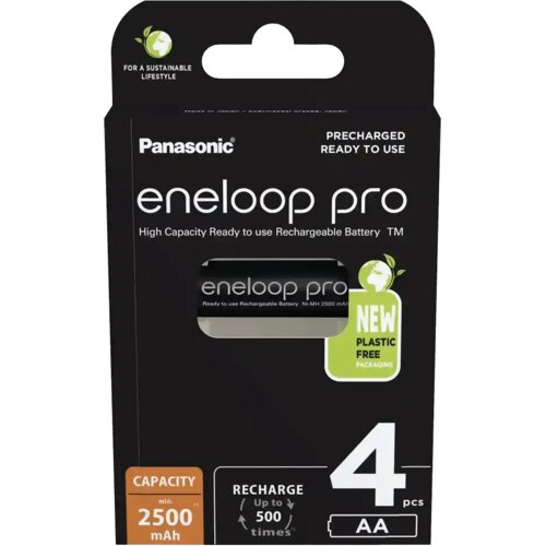 Panasonic Baterija Eneloop Pro BK-3HCDE/4BE AA (pak 4 kom), punjiva Cene