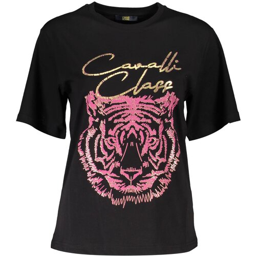 Cavalli Class SHORT SLEEVE T-SHIRT WOMEN BLACK Slike