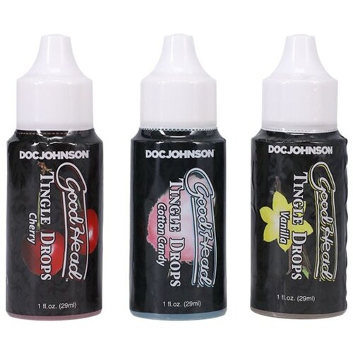 Doc Johnson GoodHead Tingle Drops 3 Flavors - 29 ml Cene