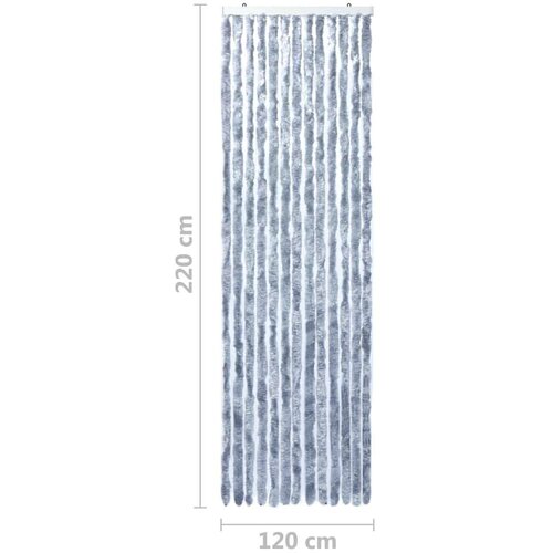 vidaXL Zastor protiv insekata srebrni 120 x 220 cm šenil Cijene
