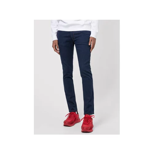 Hugo Jeans hlače 734 50441720 Mornarsko modra Extra Slim Fit