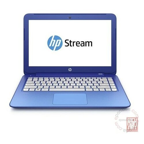Hp Stream 13-c101nm (P7S48EA), 13.3 LED (1366x768), Intel Celeron N2840 2.16GHz, 2GB, 32GB eMMC, Intel HD Graphics, USB3.0, Win 10 Home, blue laptop Slike