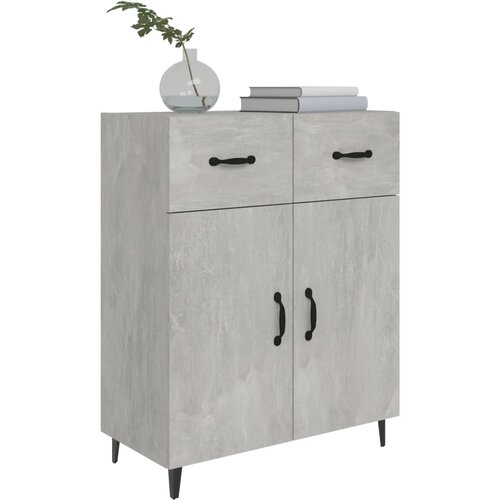  Komoda siva boja betona 69,5x34x90 cm od konstruiranog drva Slike