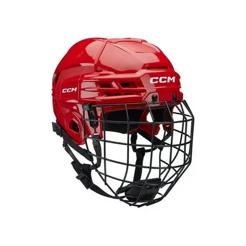 CCM Hokejska čelada z mrežo Tacks 70 Senior, rdeča, velikost: M, (20742323)