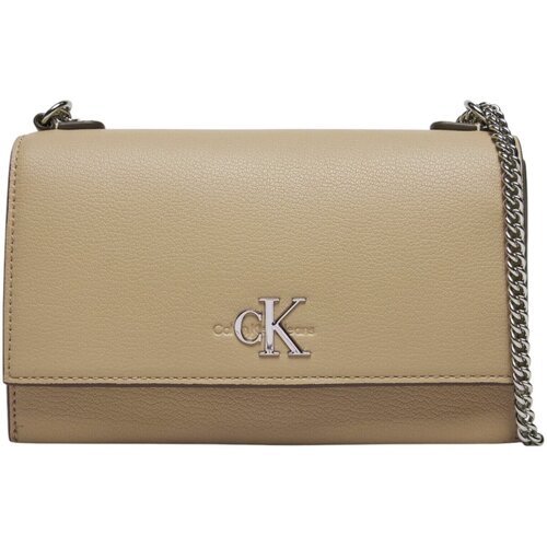 Calvin Klein Jeans Torbe MINIMAL MONOGRAM EW FLAP21 K60K612233 Bež Cene