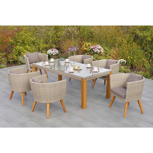 Gardenson VRTNA GARNITURA IMPERIA aluminij rjava, bež Slike