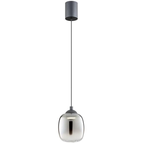  Redo 01-3486 - LED luster na sajli KHADI LED/6W/230V CRI90, prečnik 12 cm, crna/dimljena Cene