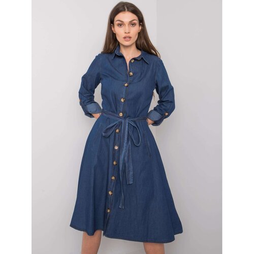 Fashion Hunters Dark blue Azul RUE PARIS dress Slike