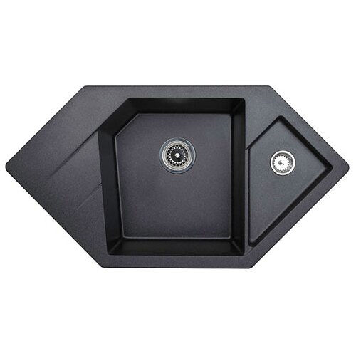 Metalac granitna sudopera Xdiamond 960x510 Crna Cene
