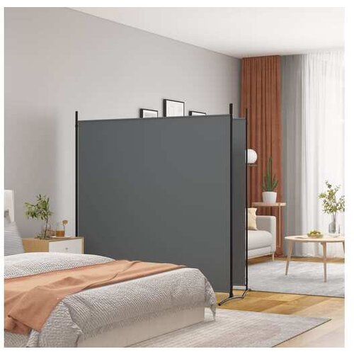  Paravan 2-delni antracit 348x180 cm blago Cene