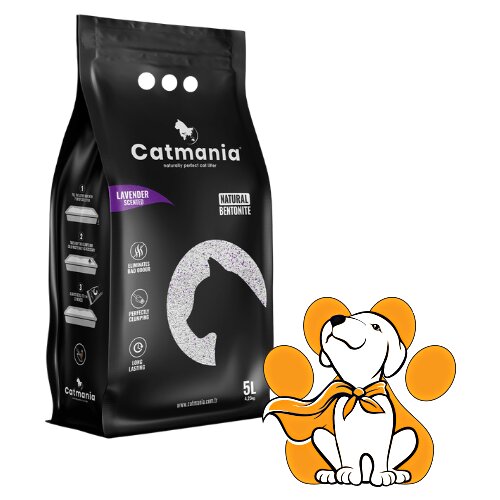 CATMANIA Lavender Scented 5l, Premium Pesak Za Mačke Sa Mirisom Lavande Cene