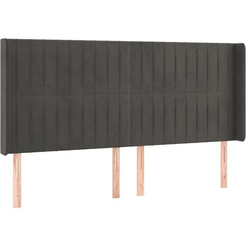  Box spring s madracem LED tamnosivi 160x200 cm bar&amp;scaron;un Slike